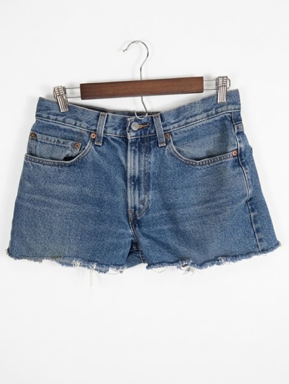 Levi's cut off jean shorts